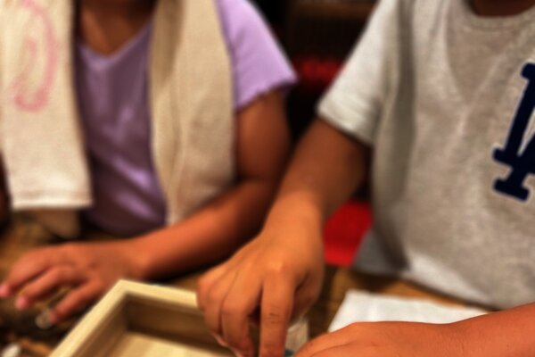 家族での体験風景